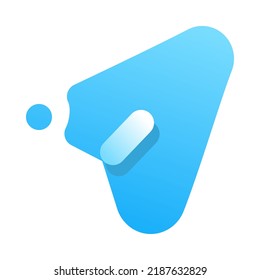 Send Gradient Flat style icon vector design and illustration template