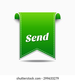 Send Green Vector Icon Design