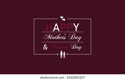 Send Heartfelt Message with Fashionable Text Design for Mom and Dad