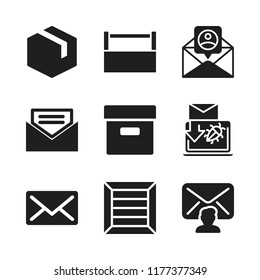 send icon. 9 send vector icons set. open email, spam and email icons for web and design about send theme