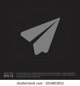 Send icon - Black Creative Background