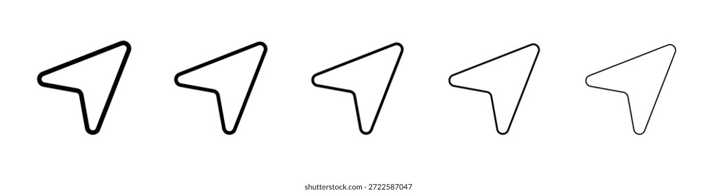 Enviar diseño de icono, logotipo, App, interfaz de usuario. Ilustración vectorial, EPS