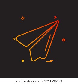 Send icon design vector