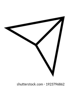 send icon with flat design, on white background