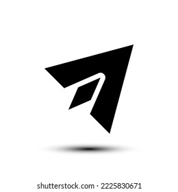 Send icon. flat design vector illustration for web and mobile