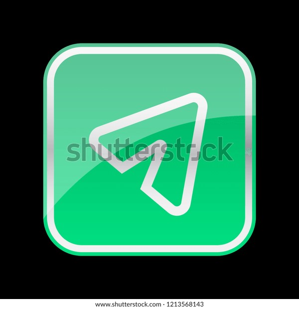 Send Icon Green Color Vector Illustration Stock Vector (Royalty Free ...