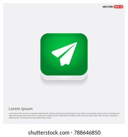 Send icon Green Web Button