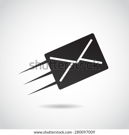 Send icon isolated on white background. Vector art.