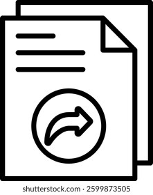 Send Icon Line Vector Illustration