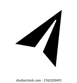 Symbol oder Logo einzeln auf Zeichen senden Vektorgrafik - hochwertige Vektorsymbole in schwarzem Stil
