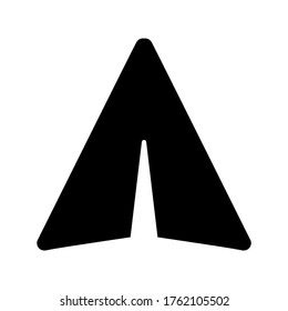 Symbol oder Logo einzeln auf Zeichen senden Vektorgrafik - hochwertige Vektorsymbole in schwarzem Stil
