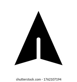 Symbol oder Logo einzeln auf Zeichen senden Vektorgrafik - hochwertige Vektorsymbole in schwarzem Stil
