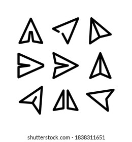 send icon or logo isolated sign symbol vector illustration - Collection of high quality black style vector icons
