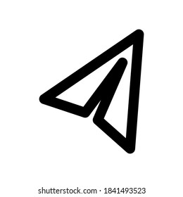 icono de envío o logotipo símbolo de signo aislado ilustración vectorial - iconos vectoriales de estilo negro de alta calidad
