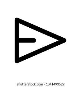 Symbol oder Logo einzeln auf Zeichen senden Vektorgrafik - hochwertige Vektorsymbole in schwarzem Stil
