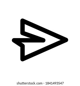 send icon or logo isolated sign symbol vector illustration - high quality black style vector icons
