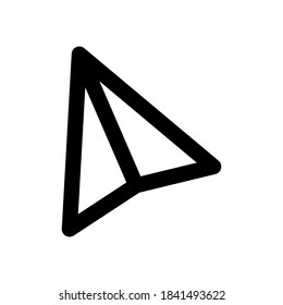 icono de envío o logotipo símbolo de signo aislado ilustración vectorial - iconos vectoriales de estilo negro de alta calidad
