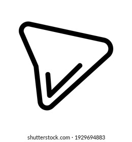 icono de envío o logotipo símbolo de signo aislado ilustración vectorial - iconos vectoriales de estilo negro de alta calidad
