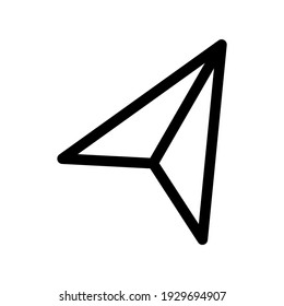 icono de envío o logotipo símbolo de signo aislado ilustración vectorial - iconos vectoriales de estilo negro de alta calidad
