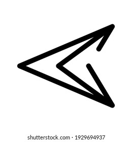 send icon or logo isolated sign symbol vector illustration - high quality black style vector icons
