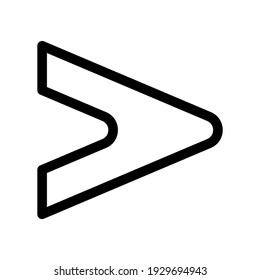 icono de envío o logotipo símbolo de signo aislado ilustración vectorial - iconos vectoriales de estilo negro de alta calidad
