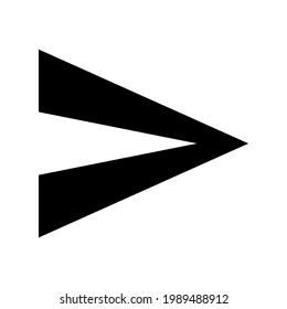 icono de envío o logotipo símbolo de signo aislado ilustración vectorial - iconos vectoriales de estilo negro de alta calidad

