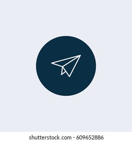 Send icon mobile phone communication paper plane email web message sending