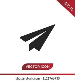 Send icon. Paper plane symbol