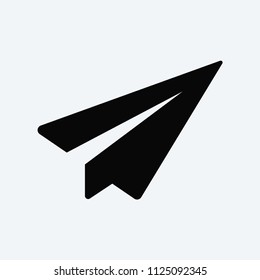 Send icon. Paper plane symbol
