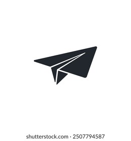 Send icon. Paper Plane symbol template for graphic and web design collection logo vector illustration