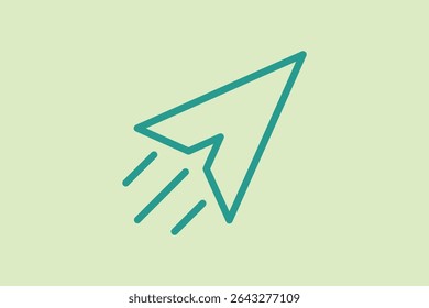 Send icon. icon related to UI elements. suitable for web site, app, user interfaces,element, printable etc. line icon style. simple vector design editable