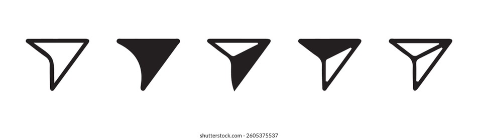 Send icon. share icon set. Share arrow vector icon - send message icon, message sent symbol. Vector illustration Eps 10