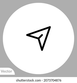 Send icon sign vector,Symbol, logo illustration for web and mobile