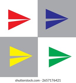 Symbol- und Symbolentwurf mit mehreren Farben senden 