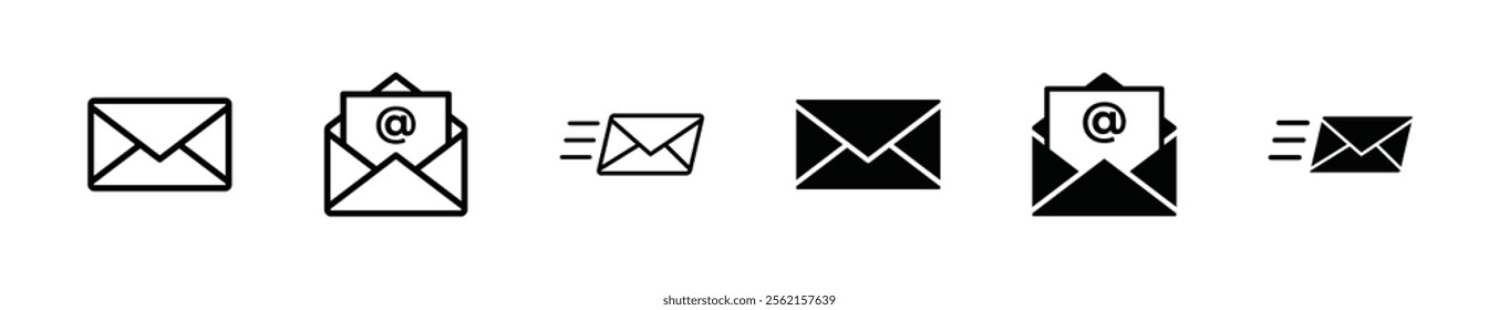 Send Icon symbol. e-mail vector isolated on white background