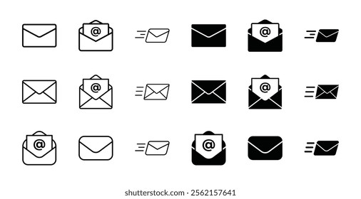 Send Icon symbol. e-mail vector isolated on white background