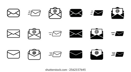 Send Icon symbol. e-mail vector isolated on white background