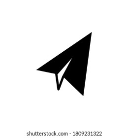 send icon symbol vector on white background