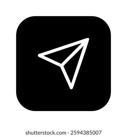 send icon with transparent background