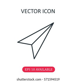 Send icon vector