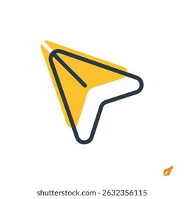 enviar ícone ilustração de vetor. enviar símbolo isolado no plano de fundo branco