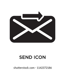 Send icon vector isolated on white background for your web and mobile app design, Send logo concept