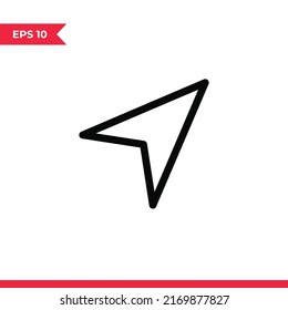 Send icon vector. Mail sign