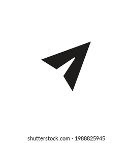 send icon vector on a white background
