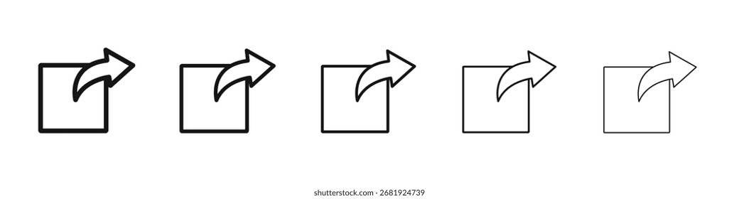 Symbol senden, Vektorumriss, Illustrationszeichen setzen