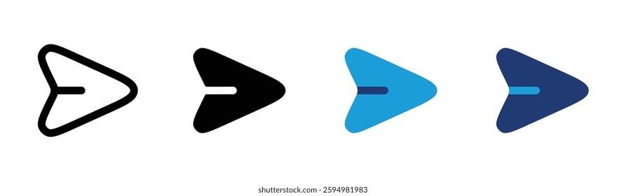 Send icon vector. Paper airplane icon isolated on white background. Send message icon . Paper Plane vector