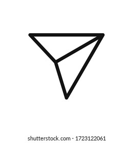 Send icon vector. Simple send sign