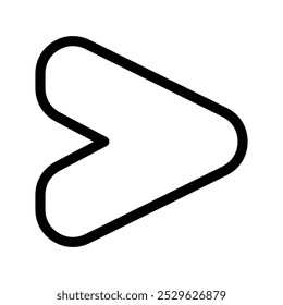 Enviar ilustração de design de símbolo de vetor de ícone
