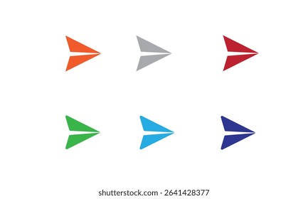 Send Icons Design. Ideal for messaging apps, email platforms, or interface buttons where clarity and visual hierarchy matter. 