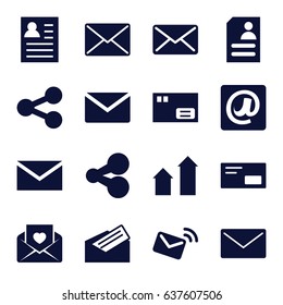 Send icons set. set of 16 send filled icons such as arrow up, mail, resume, love letter, at email, letter, envelop, share